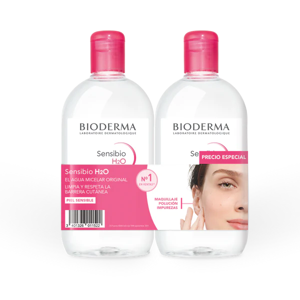 BIODERMA SENSIBIO H2O DUPLO 500 ML + 500 ML